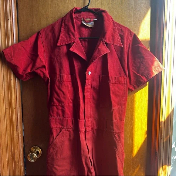 NWOT Big Bud Press Short Sleeve Jumpsuit - Paprika - Picture 2 of 7